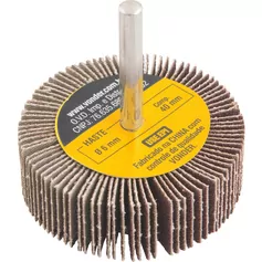 Roda de lixa 60 mm x 20 mm com haste grão 80