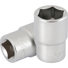 Soquete sextavado 18 mm com encaixe 1/2 Soquete sextavado 18 mm com encaixe 1/2