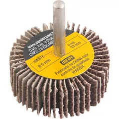 Roda de lixa 50 x 20 mm com haste grão 36 