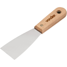 Espátula de aço inox lisa 1.1/2 Espátula de aço inox lisa 1.1/2