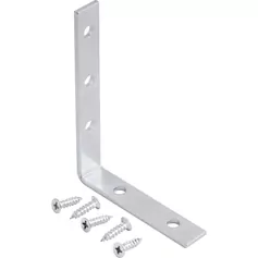 Cantoneira para cortina 6 x 8 cm zincada com 4 peças