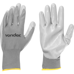 Luva de polister com ltex nitrlico tamanho 9 - PNV 0109