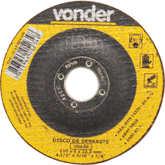 Disco de desbaste para metal 115 x 5,0 x 22,23 mm - VDA-50 Disco de desbaste para metal 115 x 5,0 x 22,23 mm - VDA-50
