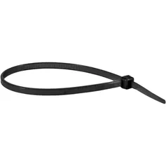 Abraçadeira de nylon preta 2,5 mm x 14 cm embalagem com 100 peças