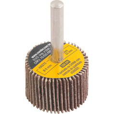 Roda de lixa 30 x 20 mm com haste gr�o 80