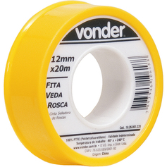 Fita veda rosca 12 mm x 20 metros Fita veda rosca 12 mm x 20 metros