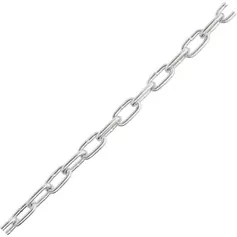 Corrente zincada elo curto 3,2 mm balde com 25 kg