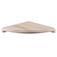 Prateleira de canto em madeira pinus natural 40 x 40 x 1,8 cm - Modulare