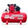 Compressor de ar 10 pés 150L 2 hp 140 lbs trifásico - 10/150 RED Compressor de ar 10 pés 150L 2 hp 140 lbs trifásico - 10/150 RED