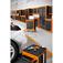 Armário para ferramentas 1 porta com visor + 29 gavetas plásticas laranja Armário para ferramentas 1 porta com visor + 29 gavetas plásticas laranja