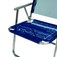 Cadeira de praia em alumínio dobrável azul Cadeira de praia em alumínio dobrável azul