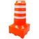 Cone Barril sinalizador de tráfego 110 cm refletivo base quadrada Cone Barril sinalizador de tráfego 110 cm refletivo base quadrada