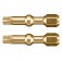 Bits hexalobular de toro T25 encaixe 1/4 x 30 mm 2 peas - Impact Gold