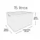 Kit 2 Caixas organizadoras com tampa 15 litros - Rattan
