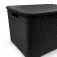 Kit 2 Caixas organizadoras com tampa 15 litros - Rattan