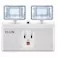 Luminária de emergência LED 2.000 lúmens com 2 faróis - 48LEM2KL0000  110V/220V