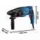 Martelete Perfurador e Rompedor 720W 2 joules SDS Plus com maleta - GBH 220  220V
