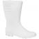 Bota de PVC branca cano mdio com forro  