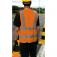 Colete refletivo tipo bluso sem bolso laranja - CV 103  