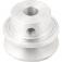 Polia de alum�nio 1 canal perfil A 50 mm com furo de 1/2