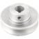 Polia de alum�nio 1 canal perfil A80 mm com furo de 19 mm 