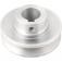 Polia de alum�nio 1 canal perfil A 80 mm com furo de 24 mm  