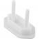 Protetor de tomada branco com 3 pe�as 