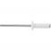 Rebite de repuxo 4,0 mm x 10 mm branco com 100 pe�as