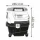 Aspirador de pó e líquido 1100 Watts 10 litros - GAS 15 PS  220V