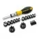 Kit chave catraca multi bits e soquetes com 29 peças