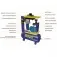 Compressor de ar de parafuso 6 hp 100 litros 12 bar trifásico 220V - Rotor Plus 6