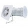 Exaustor para banheiro dimetro de 150 mm com grade e duto - KIT ITC 150  110V