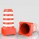 Cone Barril sinalizador de tráfego 110 cm refletivo base quadrada Cone Barril sinalizador de tráfego 110 cm refletivo base quadrada