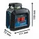 Nível a laser com 2 linhas verdes 360° alcance 10 metros - GLL 2-20 G