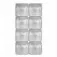 Protetor adesivo anti-impacto quadrado 16 mm com 8 unidades