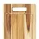 Tábua de madeira para churrasco com canaleta 39 x 25 cm - 1213C