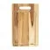 Tábua de madeira para churrasco com canaleta 39 x 25 cm - 1213C