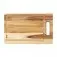 Tábua de madeira para churrasco com canaleta 39 x 25 cm - 1213C