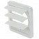 Veneziana autofechante para exaustor 100 mm branca