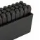 Jogo de alfabeto 5 mm para gravação com 27 peças