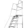 Escada plataforma de alumínio 2.50 m c/ 9 degraus + patamar 