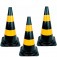 Kit 3 Cones para sinalização 75 cm 2 faixas - RM-44 Kit 3 Cones para sinalização 75 cm 2 faixas - RM-44