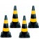 Kit 4 Cones para sinalização 75 cm 2 faixas - RM-44 Kit 4 Cones para sinalização 75 cm 2 faixas - RM-44