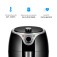 Fritadeira eltrica sem leo Air Fryer 3,5 L 1240 Watts preta- Flash Fryer  110V