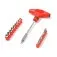 Jogo de soquetes 4 a 8 mm com cabo T e bits 22 peças - FR-24