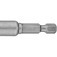 Soquete magnético sextavado 1/4'' x 65 mm encaixe 1/4 Soquete magnético sextavado 1/4'' x 65 mm encaixe 1/4