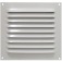 Grade de ventilao em alumnio branca quadrada 20 x 20 cm