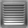 Grade de ventilação em alumínio quadrada com tela 20 x 20 cm Grade de ventilação em alumínio quadrada com tela 20 x 20 cm