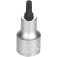 Soquete com ponta hexalobular T30 encaixe 1/2 Soquete com ponta hexalobular T30 encaixe 1/2