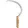 Foicinha com dente e cabo de madeira com 13 cm - 12 dentes por polegada